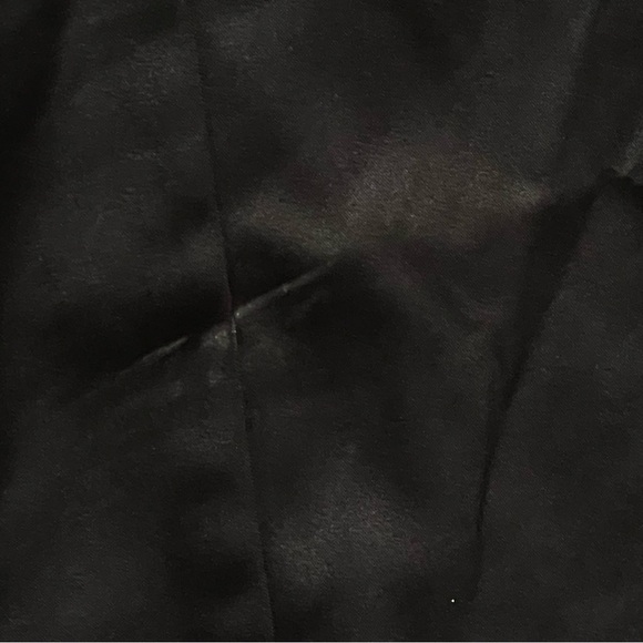 New! Victoria’s Secret wicked satin lace trim midi dress black 47420 - Picture 12 of 13